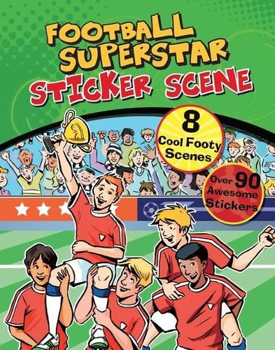 Football Superstar Sticker Scene with Over 90 Stickers