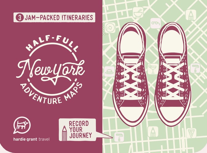Half-full Adventure Map: New York (Half-full Adventure Maps) by Hardie Grant Books