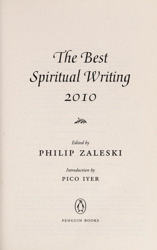 The Best Spiritual Writing 2010 by Philip Zaleski