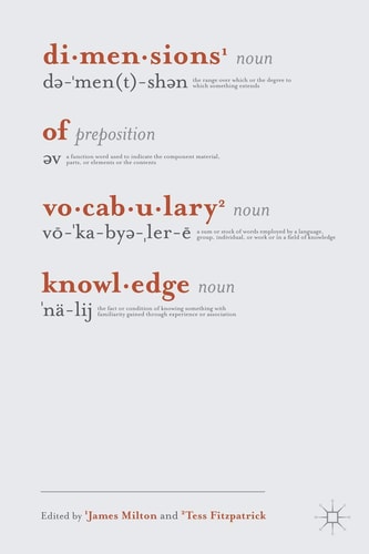 Dimensions of Vocabulary Knowledge by James Milton, Tess Fitzpatrick