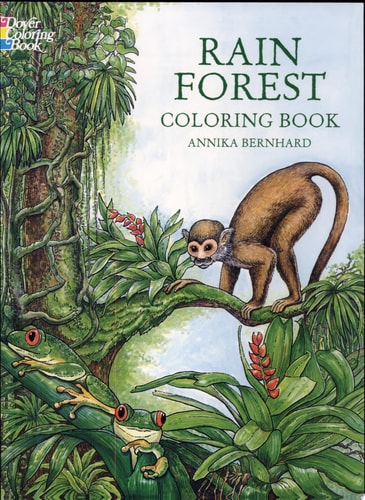 Rain Forest Coloring Book by Annika Bernhard