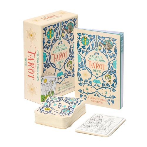 Colour Your Own Tarot Book & Card Deck Includes 78 Cards to Colour in and a 64-page Book by Alice Ekrek