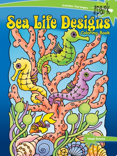 SPARK Sea Life Designs Coloring Book by Maggie Swanson