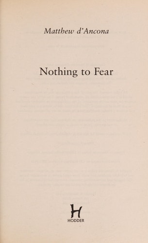 Nothing to Fear by Matthew D'ancona