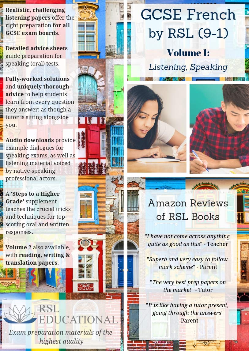 GCSE French by RSL (9-1) Volume 1: Listening, Speaking by Felicity Davidson