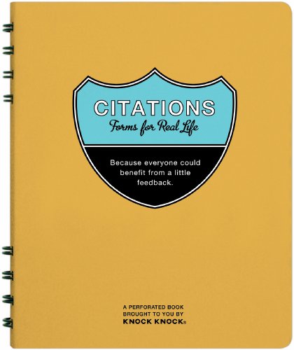 Citations: Forms for Real Life by Knock Knock
