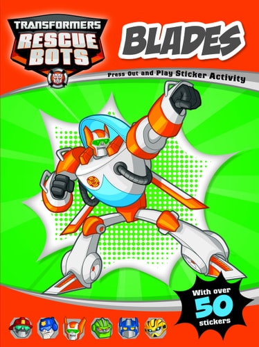 Blades (Orange): Rescuebots Press-Out and Play Sticker Activity