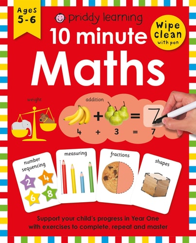 Wipe Clean Workbook 10 Minute Maths by Roger Priddy