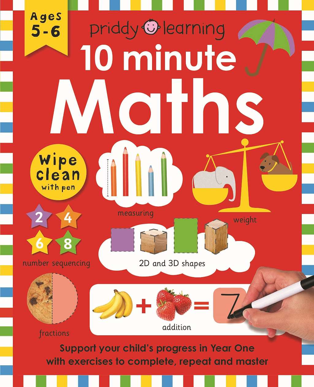 Wipe Clean Workbook 10 Minute Maths by Roger Priddy