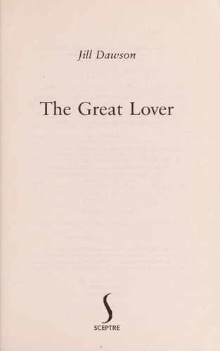 The Great Lover by Jill Dawson