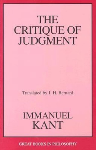The Critique of Judgment (Great Books in Philosophy) by Immanuel Kant