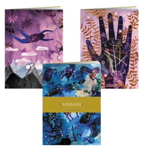 Practical Magic Notebooks Set of 3 Blank Notebooks by Katie Vernon