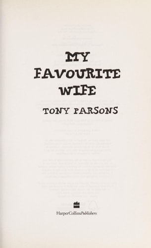 My Favourite Wife by Tony Parsons