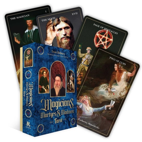 Magicians, Martyrs, and Madmen Tarot: (80 Cards and 128-Page Full-Color Guidebook) by Travis McHenry
