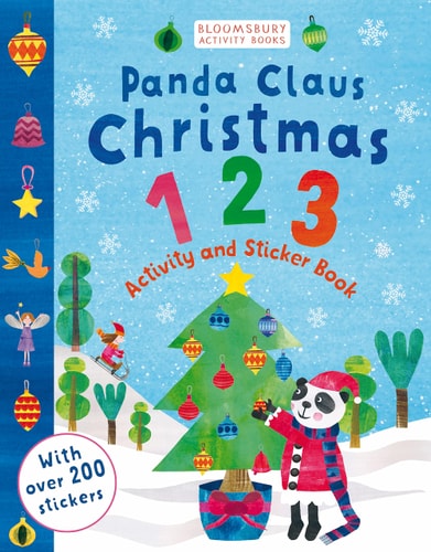 Panda Claus Christmas 123 Sticker Activity Book by NILL