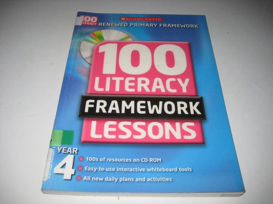 100 New Literacy Framework Lessons for Year 1 with CD-Rom (100 Literacy Framework Lessons) by Jean Evans