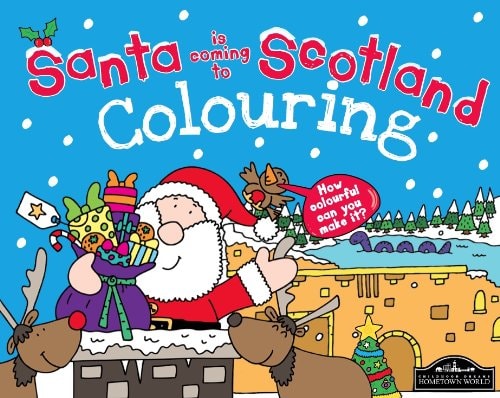 Santa is Coming to Scotland Colouring by Katherine Sully