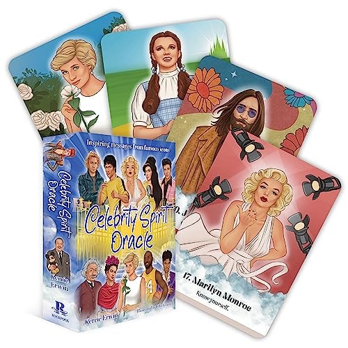 Celebrity Spirit Oracle: Inspiring Messages From the Famous Icons (36 Gilded Cards and 112-Page Full-Color Guidebook) by Kerrie Erwin
