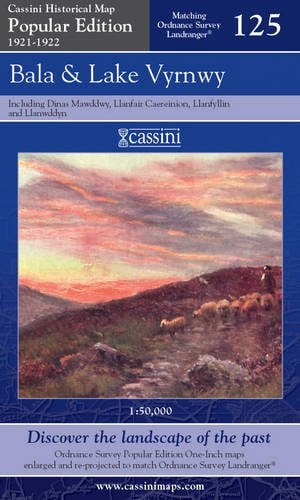 Bala and Lake Vyrnwy (Cassini Popular Edition Historical Map)