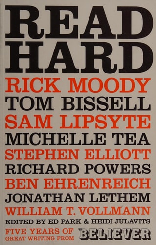 Read Hard by Ed Park, Heidi Julavits