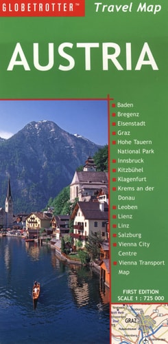 Austria Travel Map (Globetrotter Travel Map) by Globetrotter