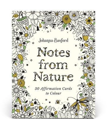 Johanna Basford's Notes from Nature: 30 Affirmation Cards to Colour by Johanna Basford, Unknown Author