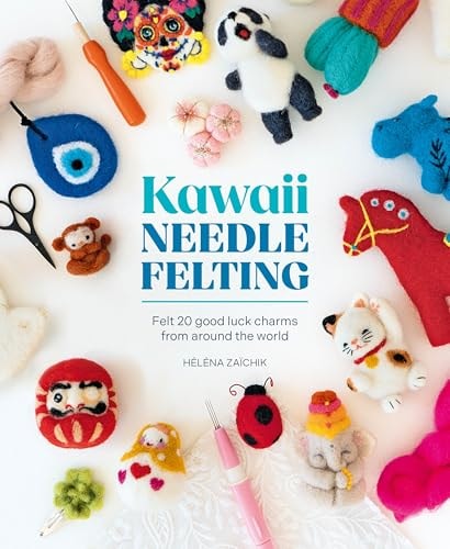 Kawaii Needle Felting Felt 20 Good Luck Charms from Around the World by Héléna Za+»chik