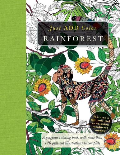 Rainforest Gorgeous Coloring Books with More Than 120 Pull-Out Illustrations to Complete by Beverly Lawson