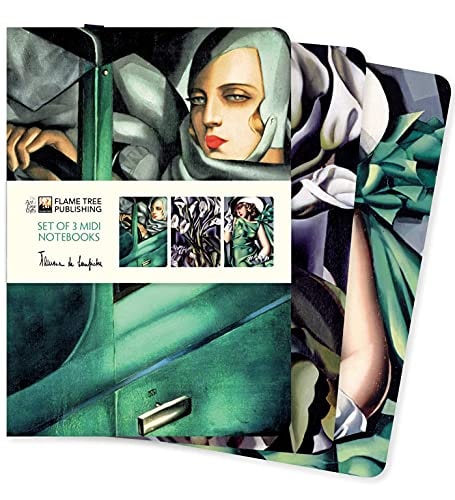 Tamara de Lempicka Set of 3 MIDI Notebooks by Flame Tree Studio