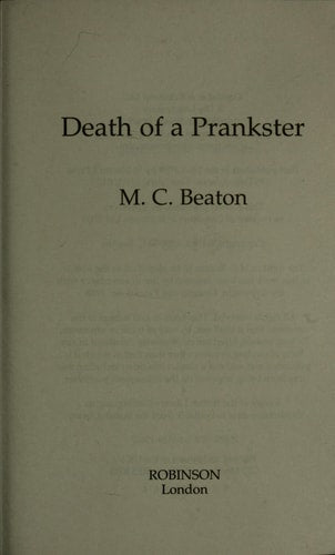 Death of a Prankster (Hamish Macbeth Murder Mystery) by M. C. Beaton