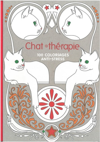 Cat Therapy: 100 Designs Colouring in and Relaxation by Vincent Jaunatre