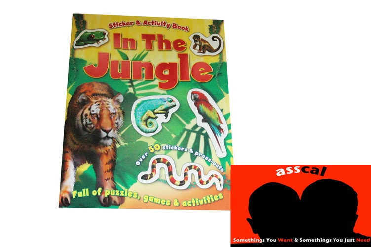 Animal Activity: In the Jungle (Sticker and Activity Book) by Igloo Books