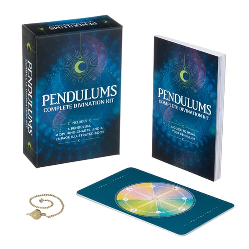 Pendulums Complete Divination Kit A Pendulum, 8 Divining Charts and a 128-Page Illustrated Book by Emily Anderson