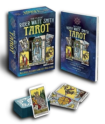 CLASSIC RIDER WAITE SMITH TAROT BOOK & CARD DECK Includes 78 Cards and 128 Page Book by A E. AHSAN WAITE (TANIA. EKREK, ALICE.)