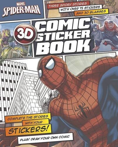 Marvel Spiderman 3D Comic Sticker Book by Marvel Comics
