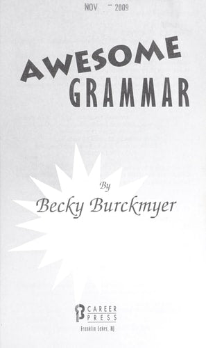 Awesome Grammar (Awesome English series) by Becky Burckmyer