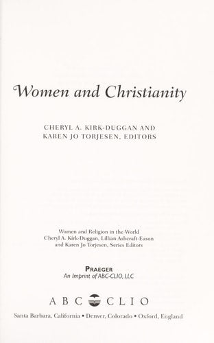 Women and Christianity (Women and Religion in the World)
