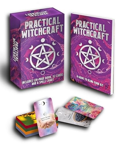 Practical Witchcraft Book & Card Deck Includes 128-page Book, 52 Cards and a Spell Chart by Marie Bruce