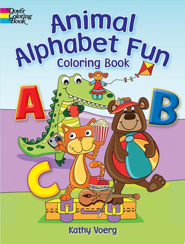 Animal Alphabet Fun Coloring Book (Dover Alphabet Coloring Books) by Kathy Voerg