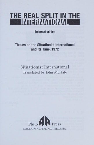 The Real Split in the International by SI SI
