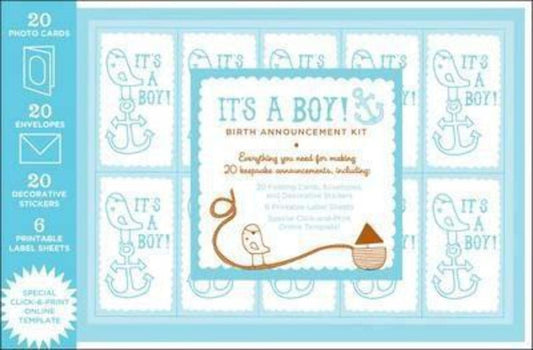 Birth Announcement Kit Boy by Chronicle Books Staff