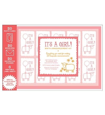 Magic Cabin Chronicle Books Birth Announcement Kit, for Girls by Chronicle Books Staff