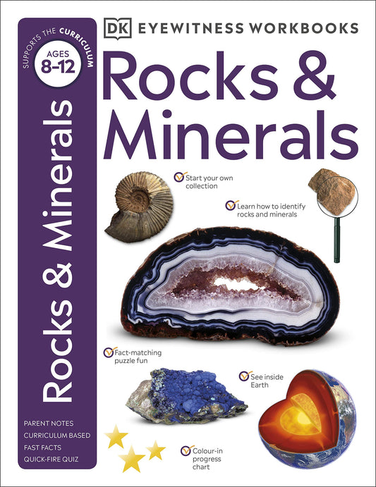 Rocks & Minerals (Eyewitness Workbook) by DK