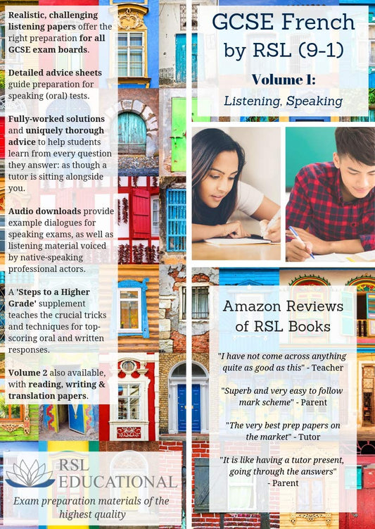 GCSE French by RSL (9-1) Volume 1: Listening, Speaking by Felicity Davidson