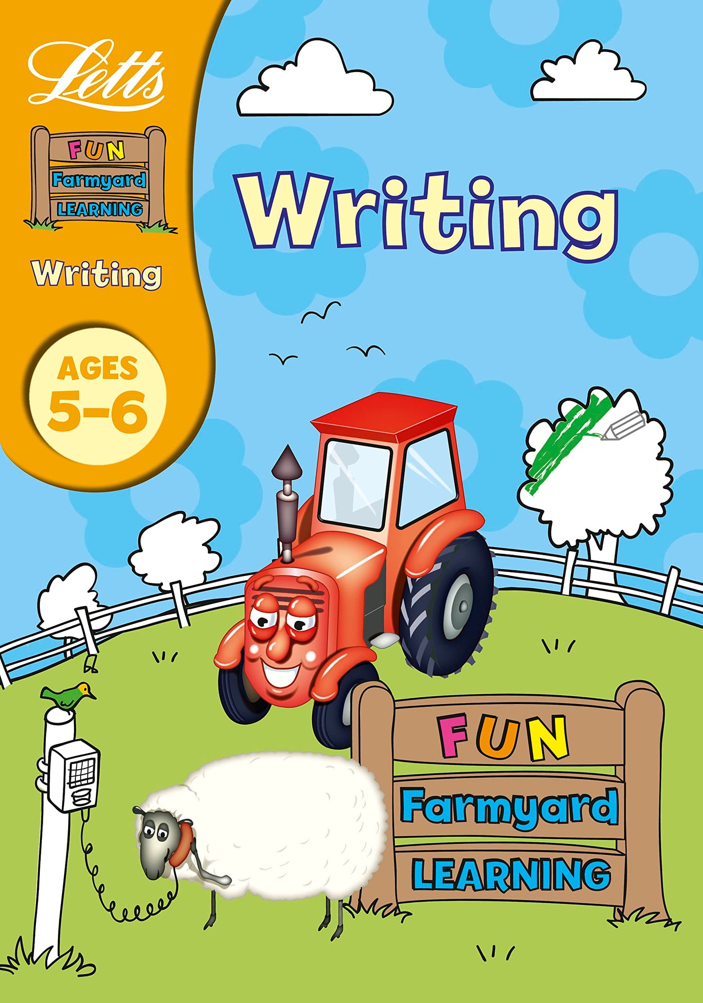 Writing Age 5-6 (Letts Fun Farmyard Learning) by Lynn Huggins-Cooper