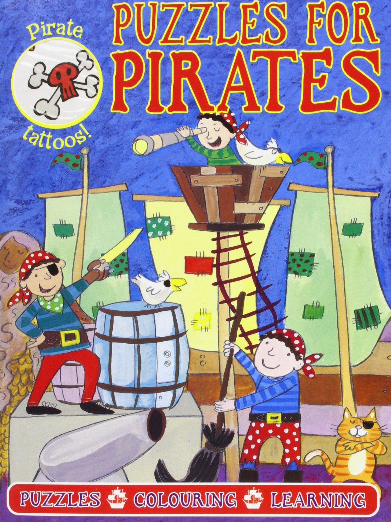 Puzzles for Pirates-Blue Swabbing the by unknown author