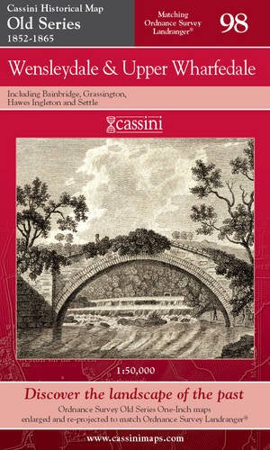 Wensleydale and Upper Wharfedale (Cassini Old Series Historical Map)