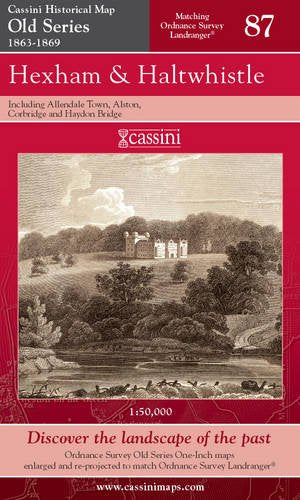 Hexham and Haltwhistle (Cassini Old Series Historical Map)