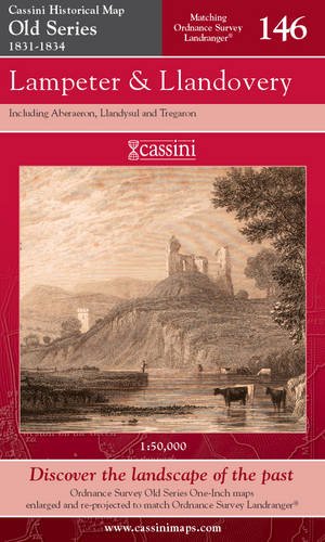 Lampeter and Llandovery (Cassini Old Series Historical Map)