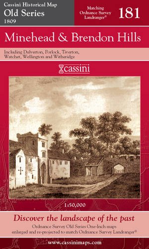 Minehead and Brendon Hills (Cassini Old Series Historical Map) by Various